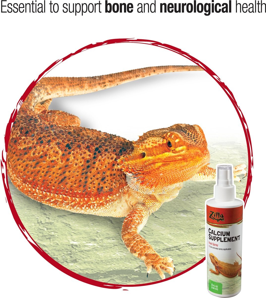 Zilla Food Spray Calcium Reptile Supplement