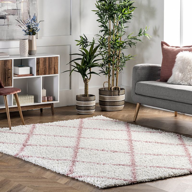 nuLOOM Tess Trellis Shag Area Rug