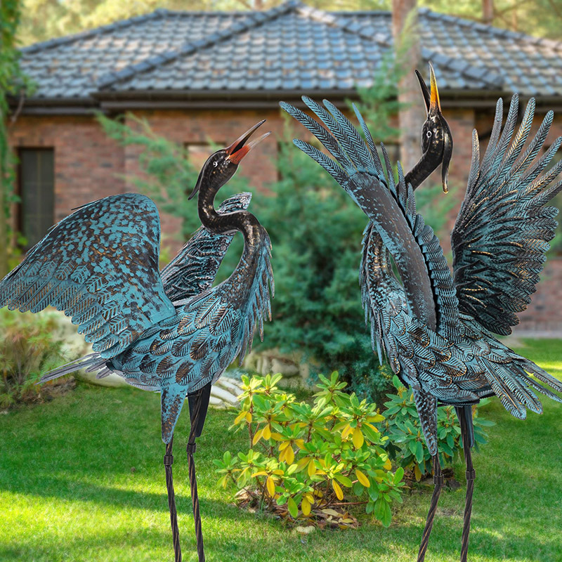 Save 75% off Garden Crane Sculptures and Statues