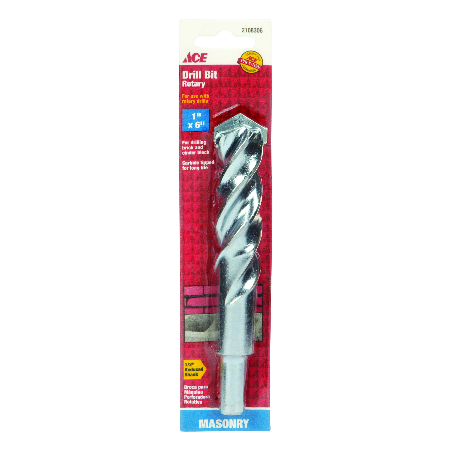 Ace 1 in. X 6 in. L Steel Masonry Drill Bit 1 pc