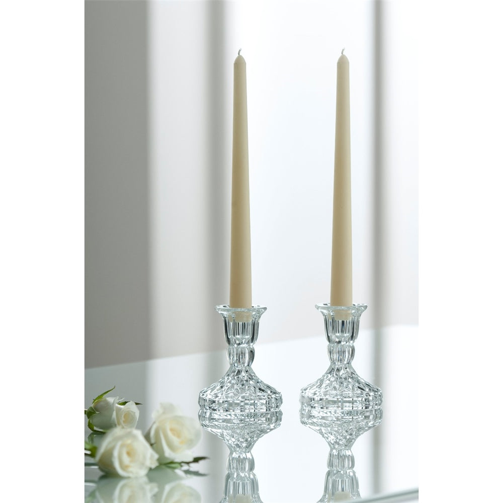 Galway Crystal Ashford Candlestick Pair