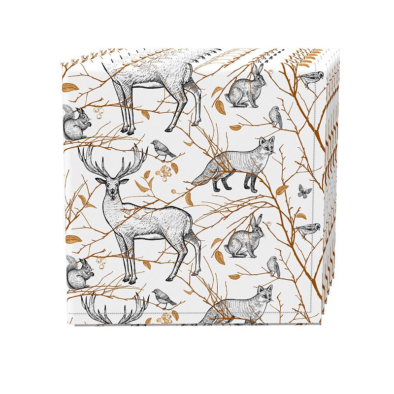 Napkin Set of 4， 100% Cotton， 20x20， Woodland Wildlife