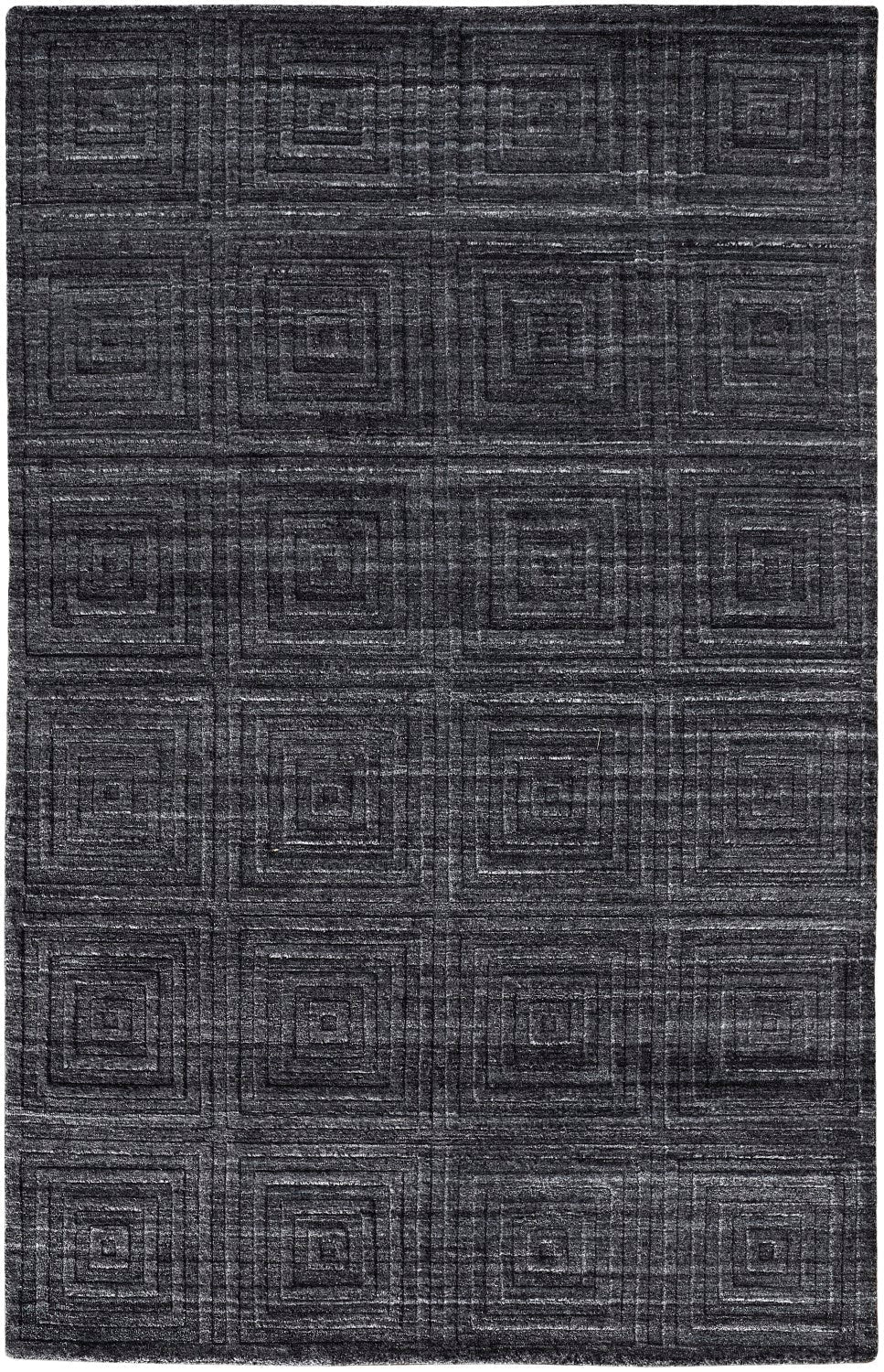 Tatem Hand Woven Linear Charcoal Gray/Gray Rug