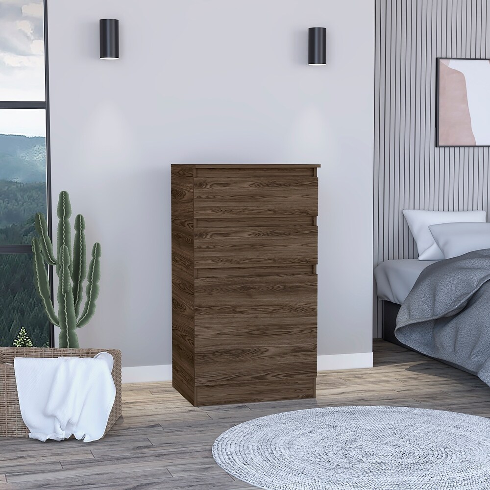 Cassel 2 Drawer Dresser Dark Walnut