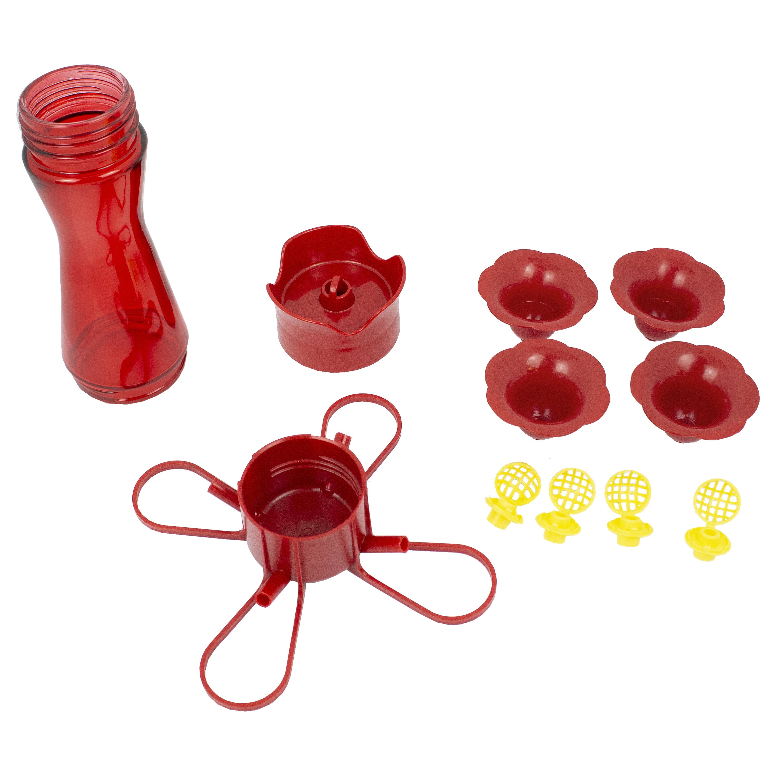 Perky-Pet Red Pinch Waist Plastic Hummingbird Feeder - 8 oz Capacity