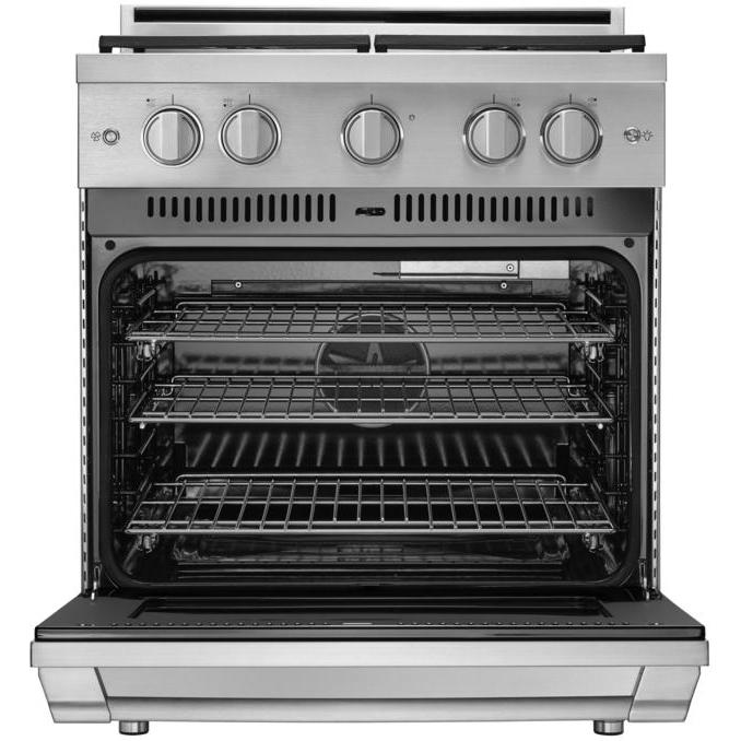 Dacor 30-inch Freestanding Gas Range with Convection Technology HGR30PS/NG