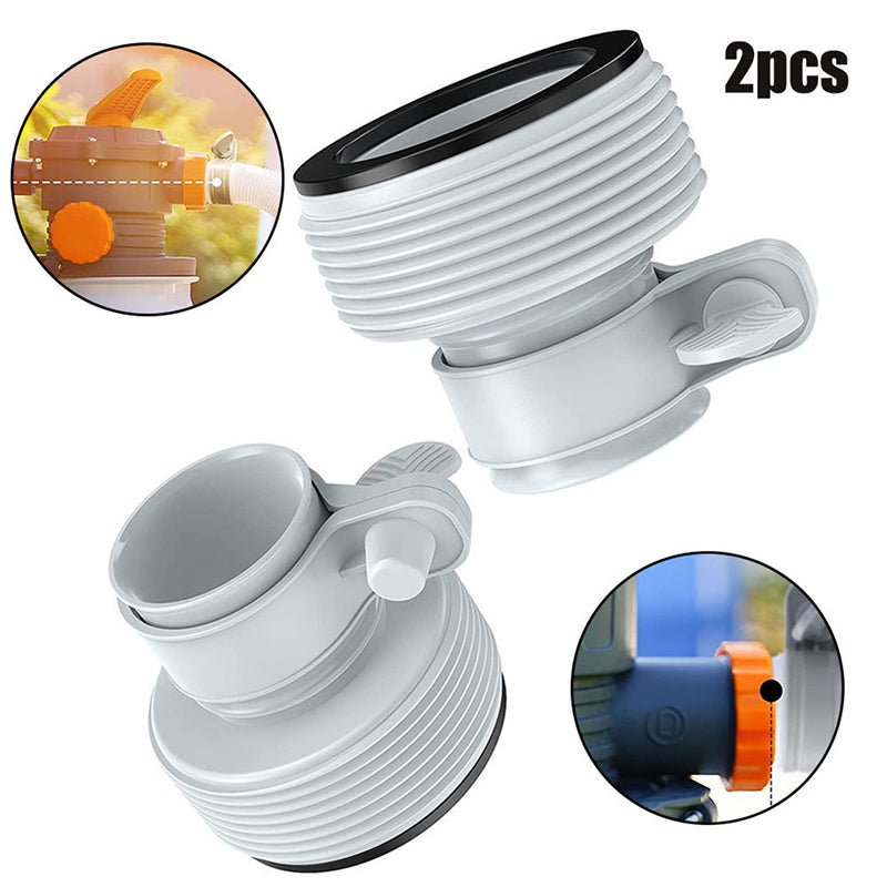 2pcs Pool Hose Conversion Adapter for Filter Pumps Saltwater System Parts