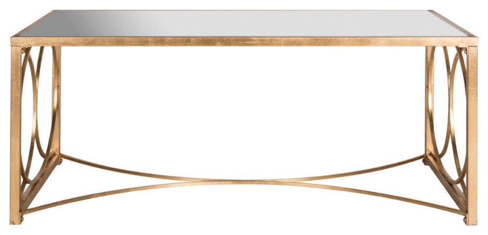 Inez Coffee Table  Antique Gold Leaf   Contemporary   Coffee Tables   by Rustic Home Furniture Deco  Houzz