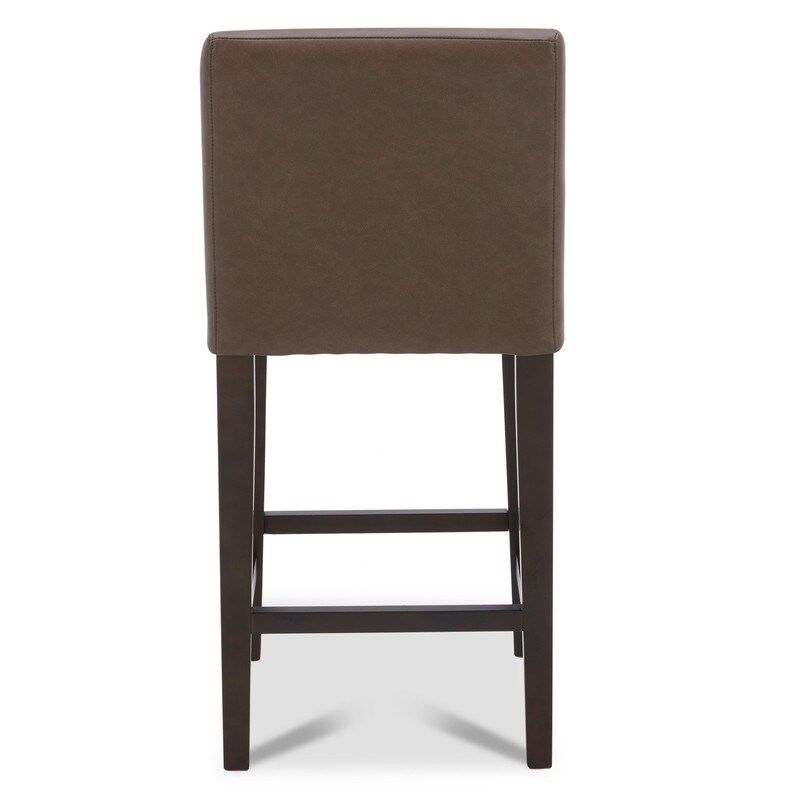 Eason Upholstered Low Back Barstool Set of 2