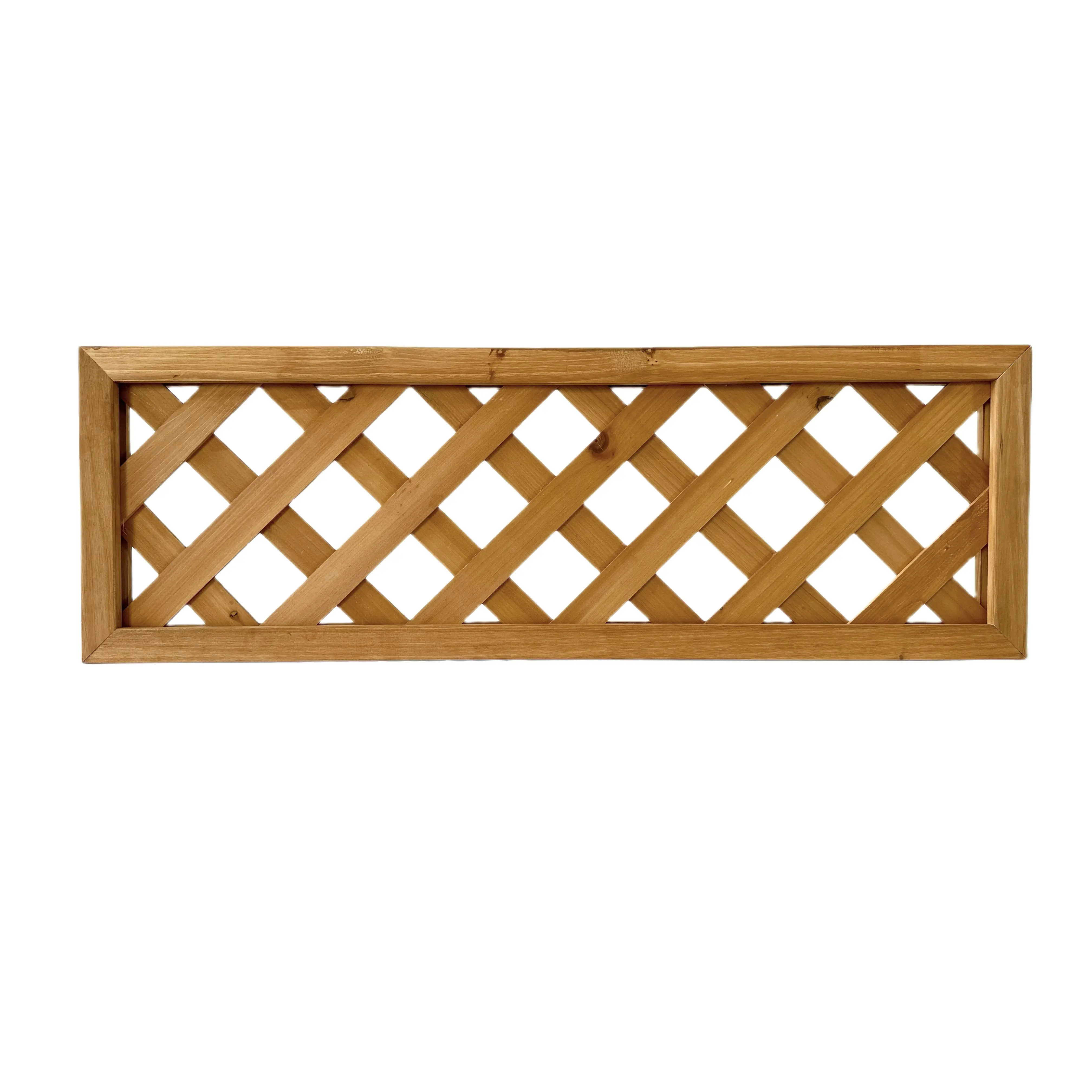 Factory direct supply garden fence decorative wall waterproof solid wooden fence