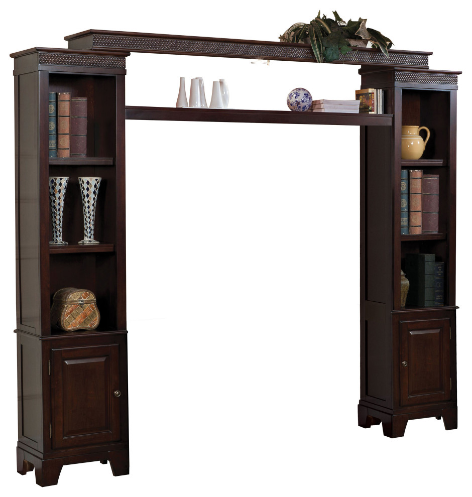 ACME Halden Entertainment Center  Merlot   Transitional   Entertainment Centers And Tv Stands   by Acme Furniture  Houzz