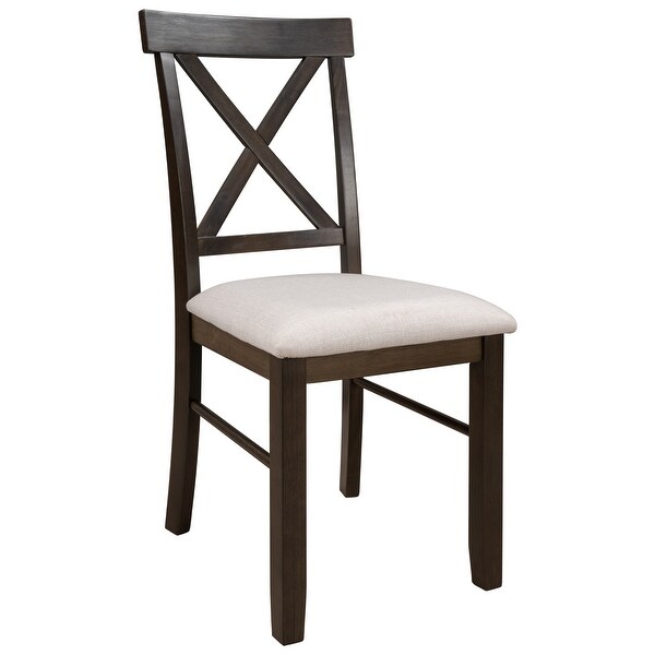 2-Piece Farmhouse Upholstered Dining Chairs