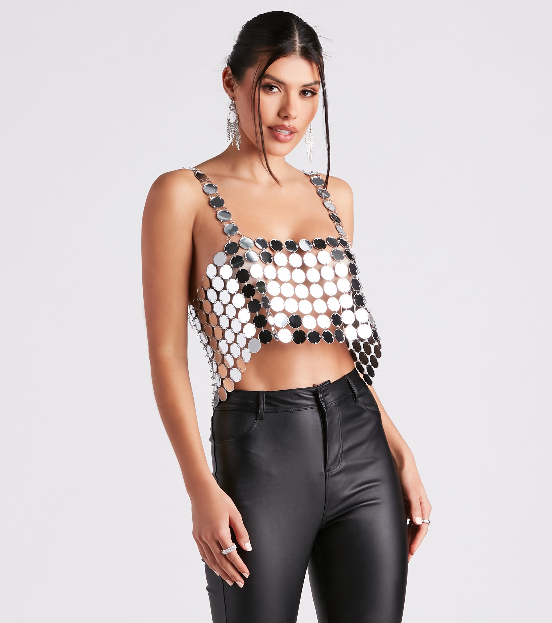 Daring Babe Chainmail Crop Top