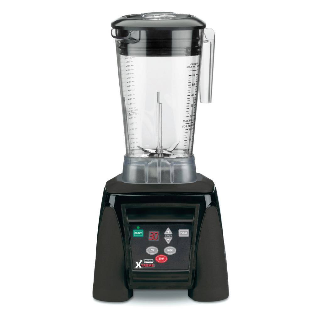 Waring Commercial Xtreme 64 oz. 2-Speed Clear Blender with 3.5 HP Electronic Keypad and 30-Second Timer MX1100XTX