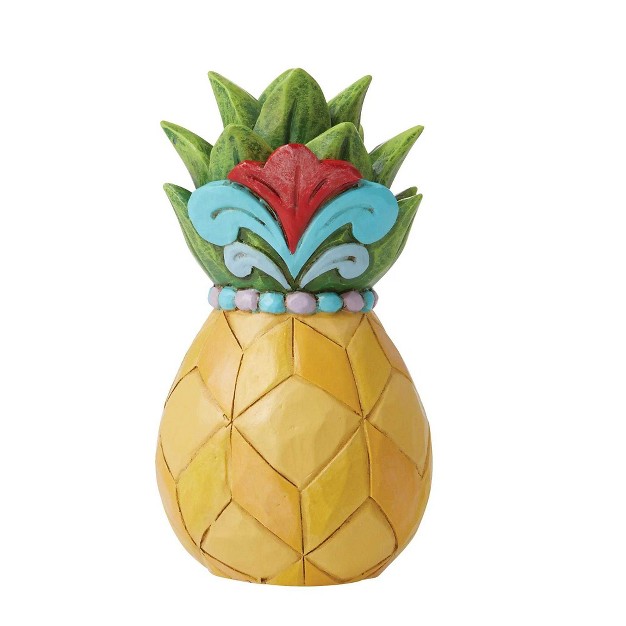 Jim Shore Pineapple Mini One Figurine 4 Inches Heartwood Creek 6012427 Resin Yellow