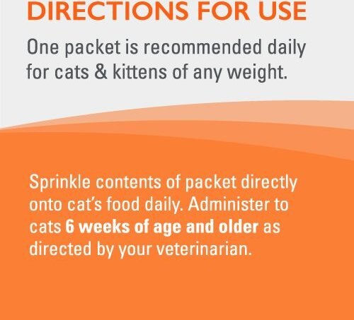 Nutramax Imuquin Powder Packets With Beta Glucans， Marine Lipids， Vitamins and Minerals Immune Health Supplement for Cats