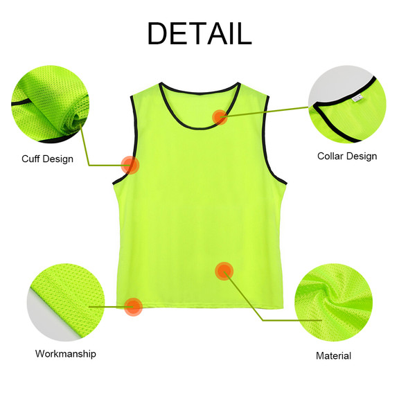 Soccer Pinnies Scrimmage Training Vests for Adult ...