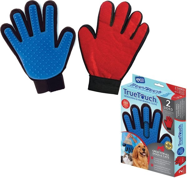 True Touch Five Finger Pet Deshedding and Hair Removal Glove