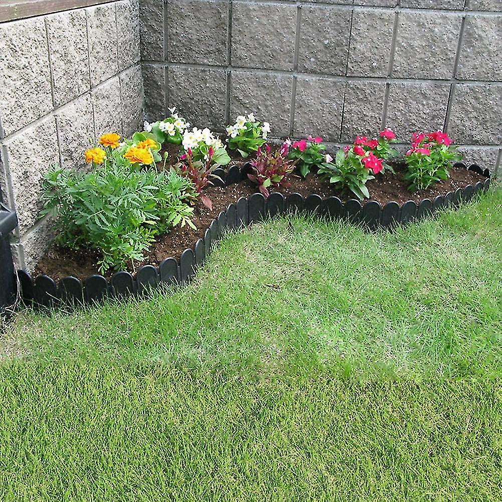 3 Meter Garden Edging Lawn Border Garden Decorative Fence Landscape Edging Patio Cobblestone Garden Border