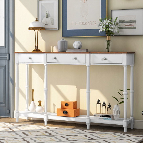 U_Style Solid Wood Console Table  Classic Entryway...