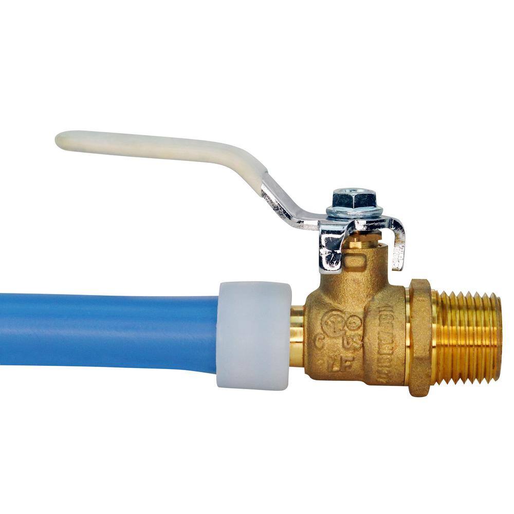 Apollo 34 in. Brass PEX-A Barb x 34 in. Male Pipe Thread Ball Valve EPXV34M