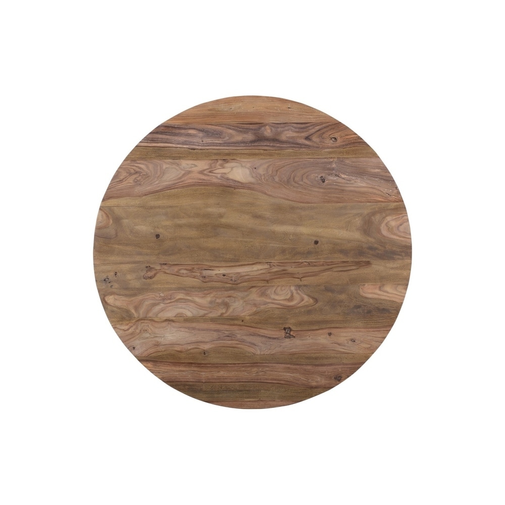 ROOT Sheesham Wood Round Dining Table   51\