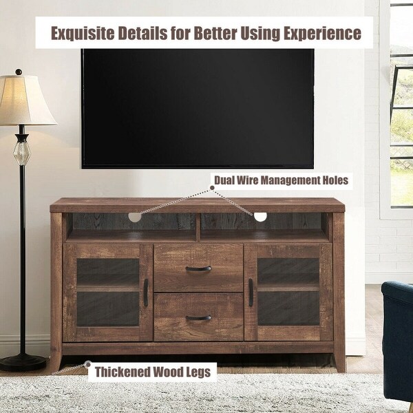 TV Stand Tall Entertainment Center Hold up - 52