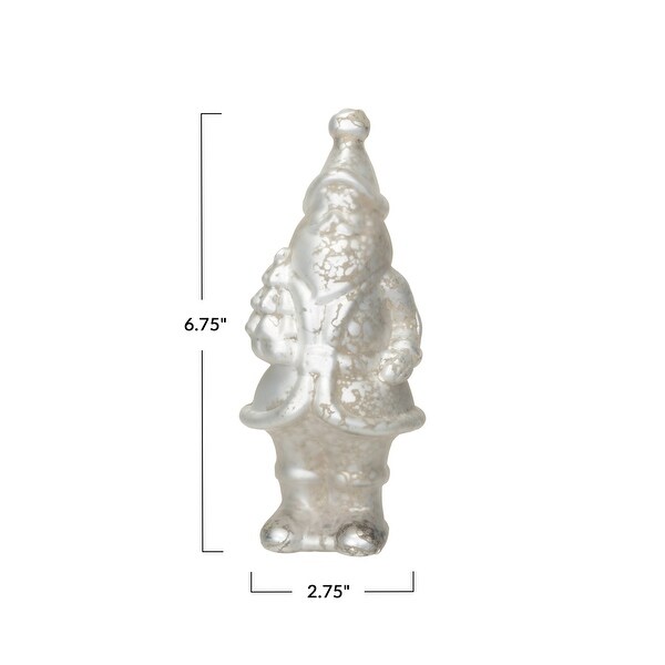 Decorative Mercury Glass Santa