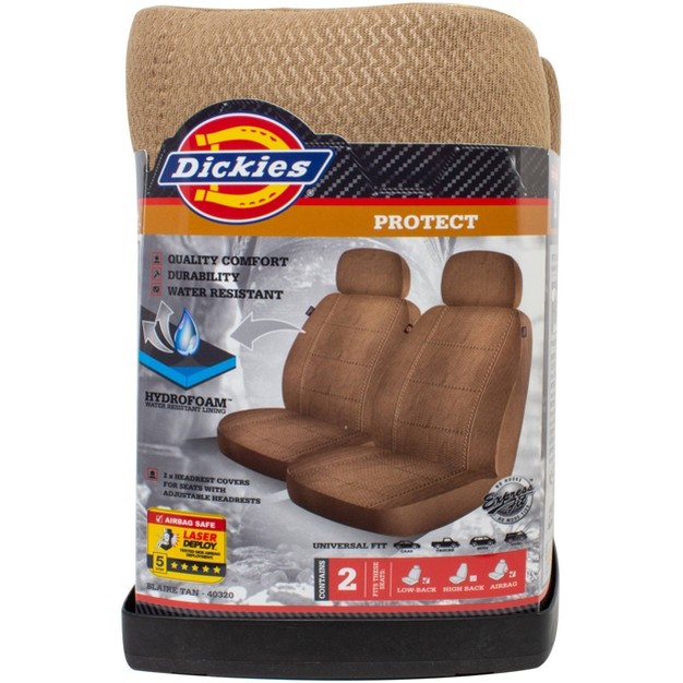 Dickies 2pc Custom Blair Tan Seat Cover