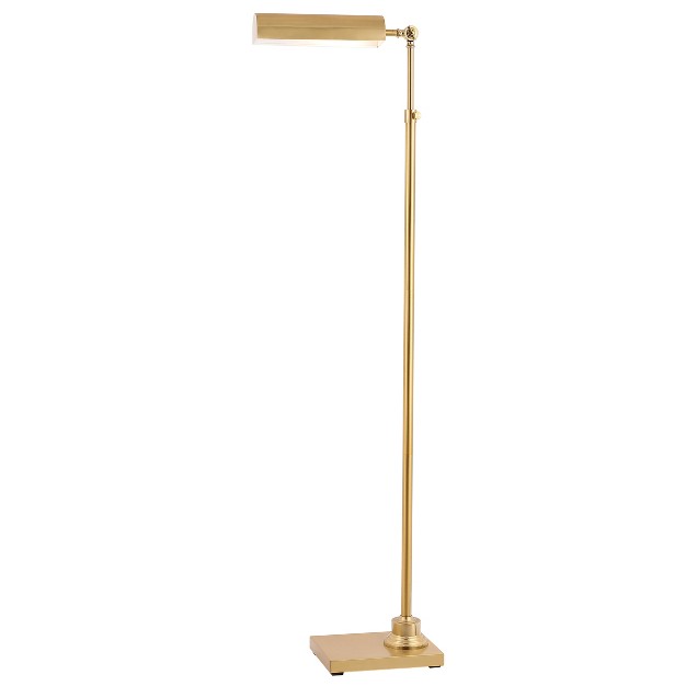 Renla Floor Lamp Brass Gold Safavieh