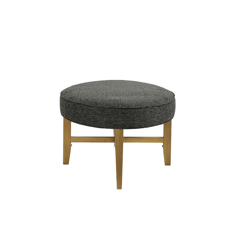 Madison Park Alina Oval Upholstery Cocktail Ottoman