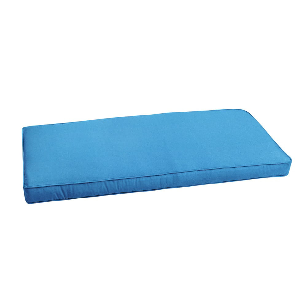 Humble and Haute Sunbrella Capri Blue Indoor/ Outdoor Bench Cushion 37