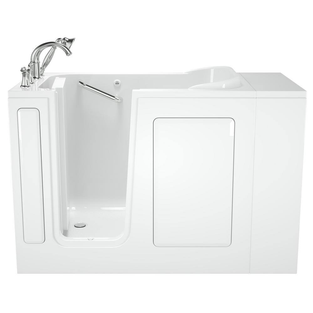 American Standard Exclusive Series 48 in. x 28 in. Left Hand Walk-In Soaking Bathtub with Quick Drain in White 2848.409.SLW-PC