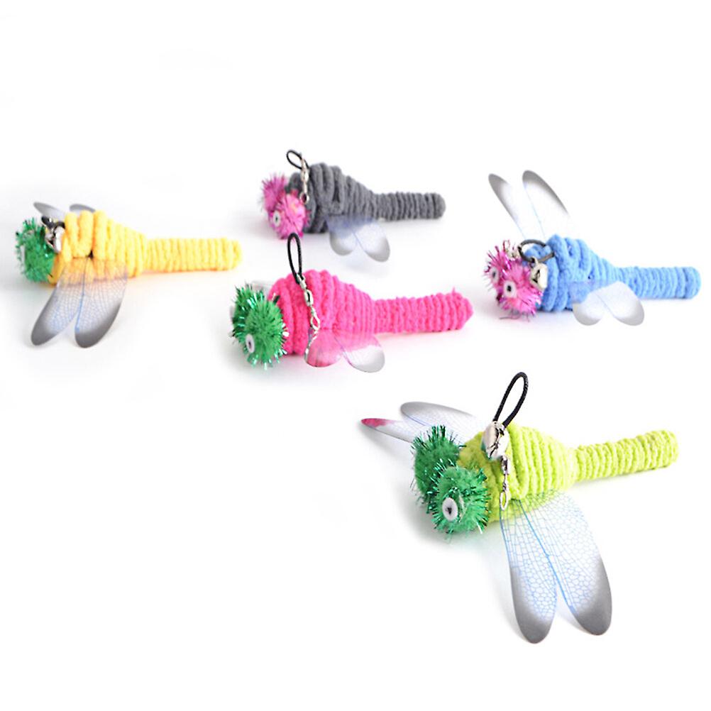 5 Pcs Durable Replacement Dragonfly For Interactive Cat And Kitten Toy Wands