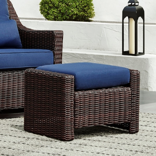 Murphy Outdoor Wicker Patio Furniture Swivel Glider Chair