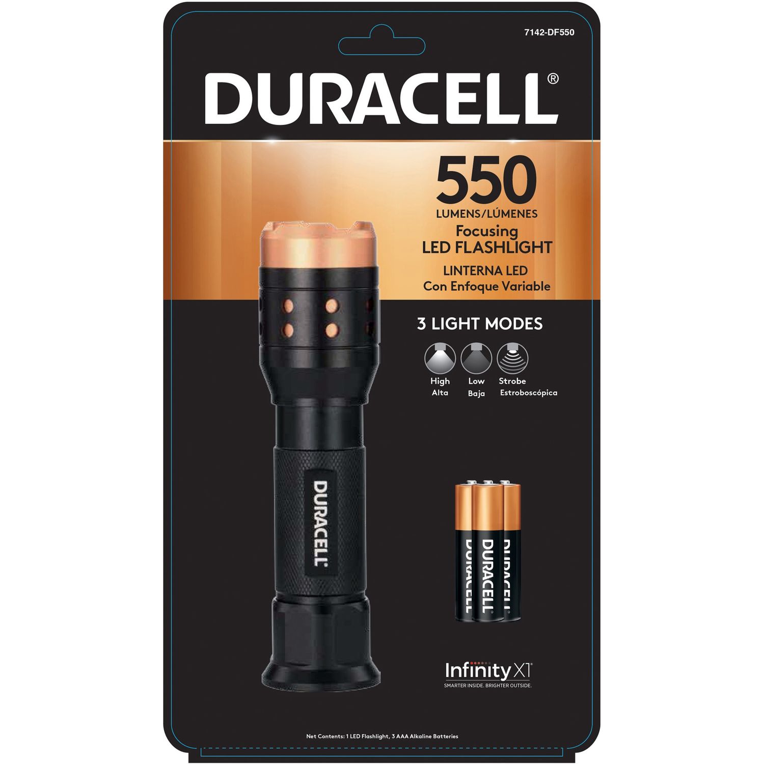 Aluminum Focusing LED Flashlight by Duracell Inc. DUR7142DF550