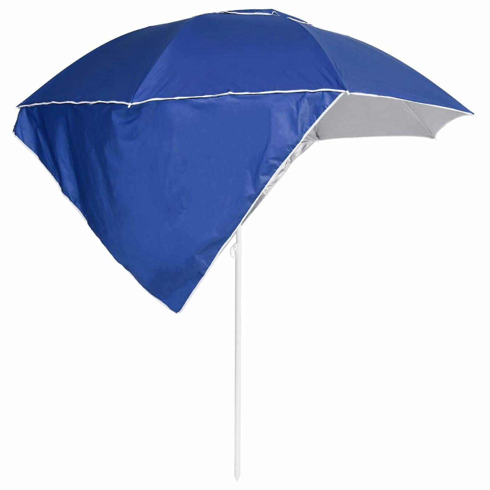 Beach Umbrella With Blue Side Sheets 215 Cm No.353972