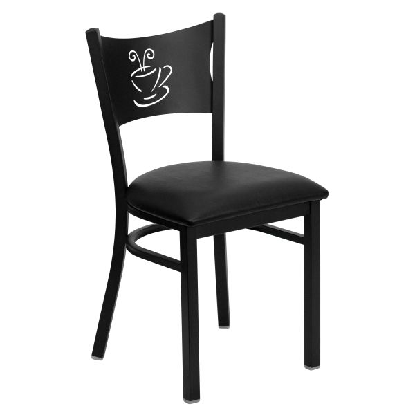 Flash Furniture Coffee Back Metal Restaurant Chair