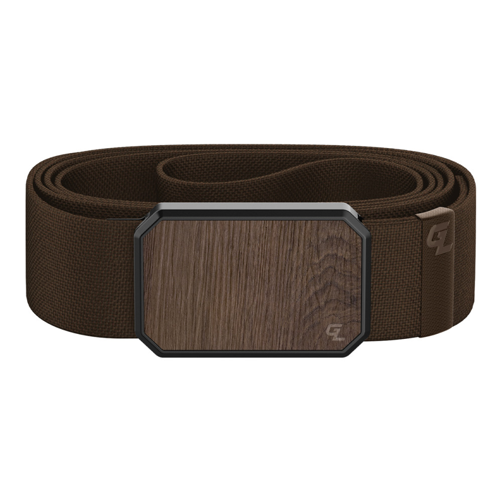 Groove Life Brown Belt with Walnut Magnetic Buckle