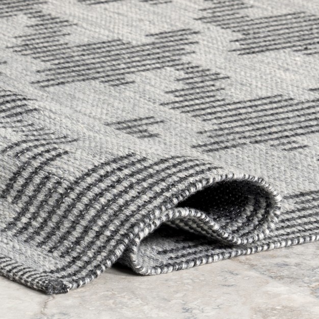 Nuloom Resi Geometric Striped Indoor outdoor Patio Area Rug