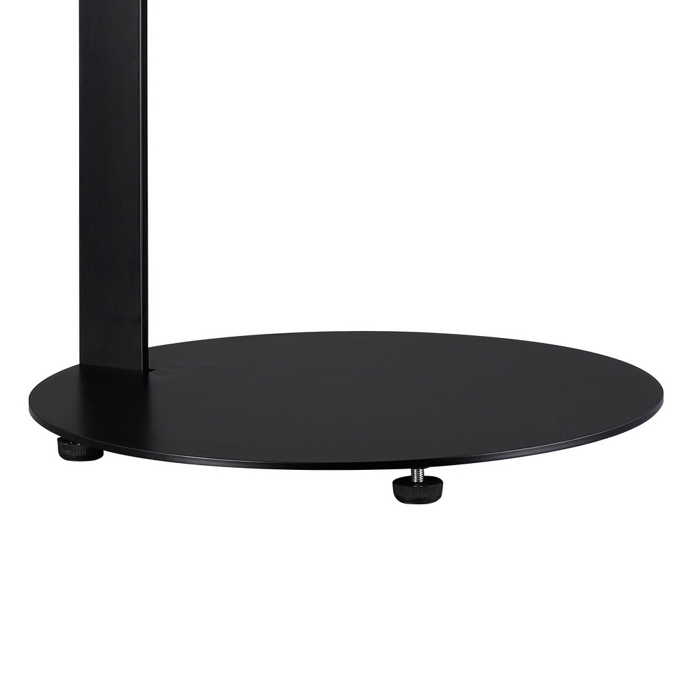 Leahni Black End Table   Slide Under Sofa Coffee Table