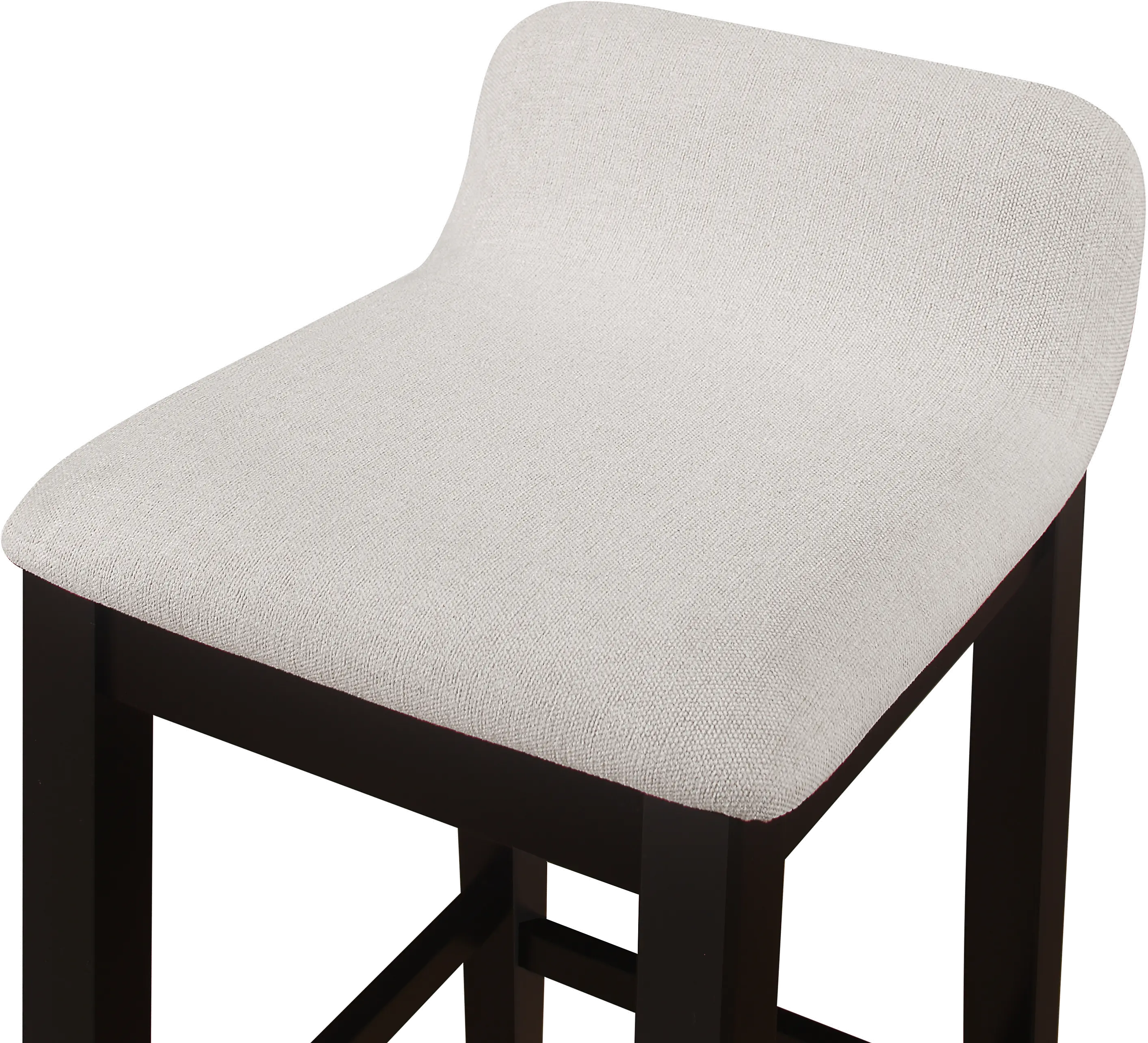 Maydena Contemporary Black Wood Counter Height Stool