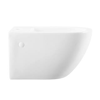 Swiss Madison St. Tropez Wall Hung Elongated Bidet in Glossy White SM-BD226