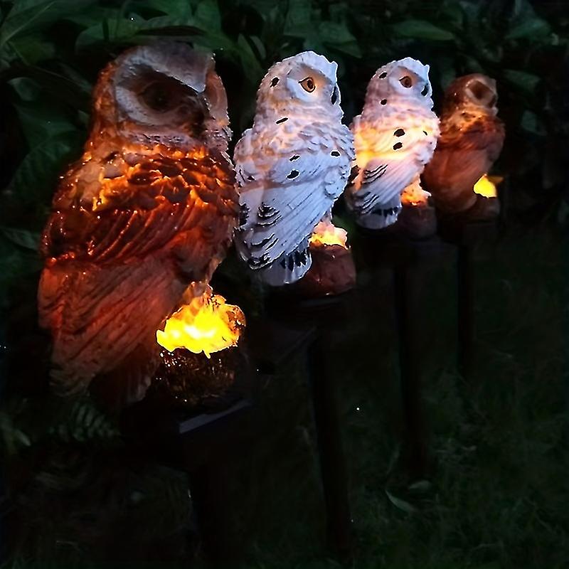 1pcs Owl Solar Led Light， Solar Garden Lights Outdoor Decoration For Outdoor Patio Garden