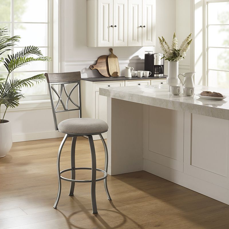 Linon Hamilton Swivel Bar Stool