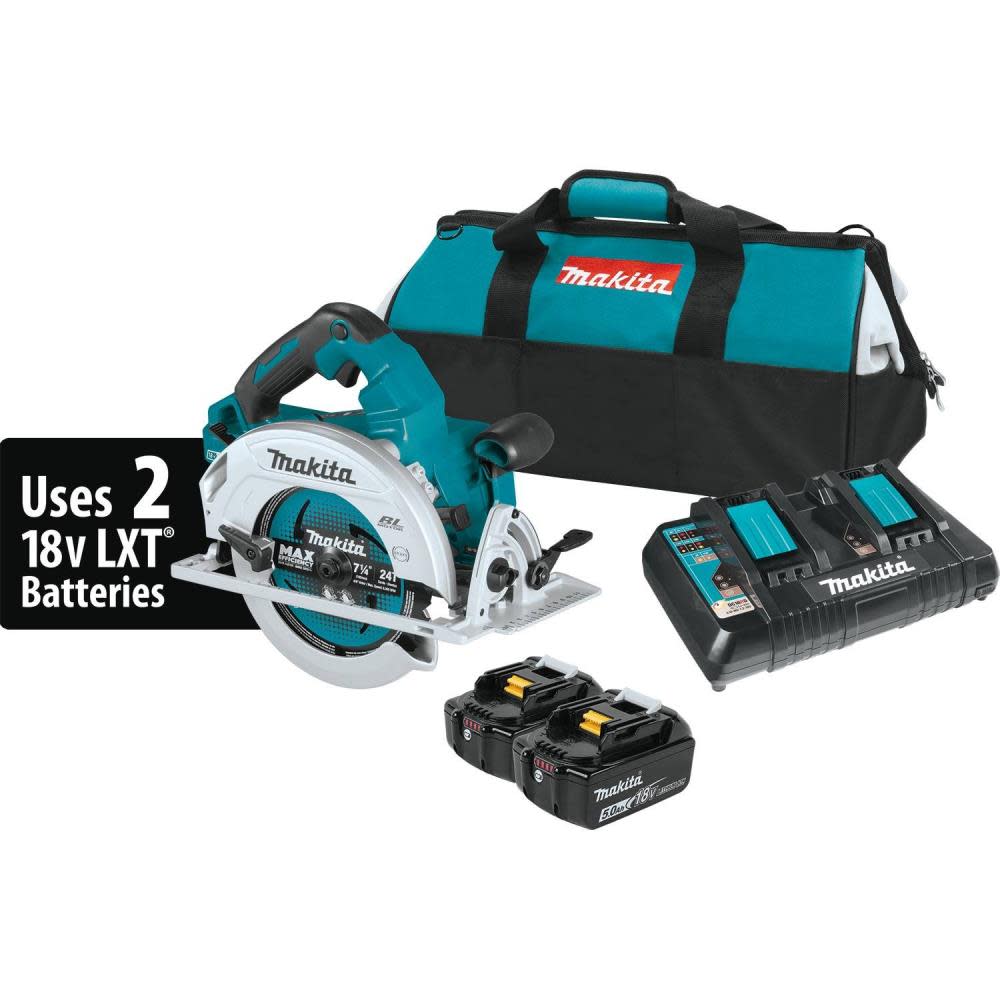 18V X2 LXT? Lithium-Ion (36V) Brushless Cordless 7-1/4” Circular Saw Kit (5.0Ah) ;