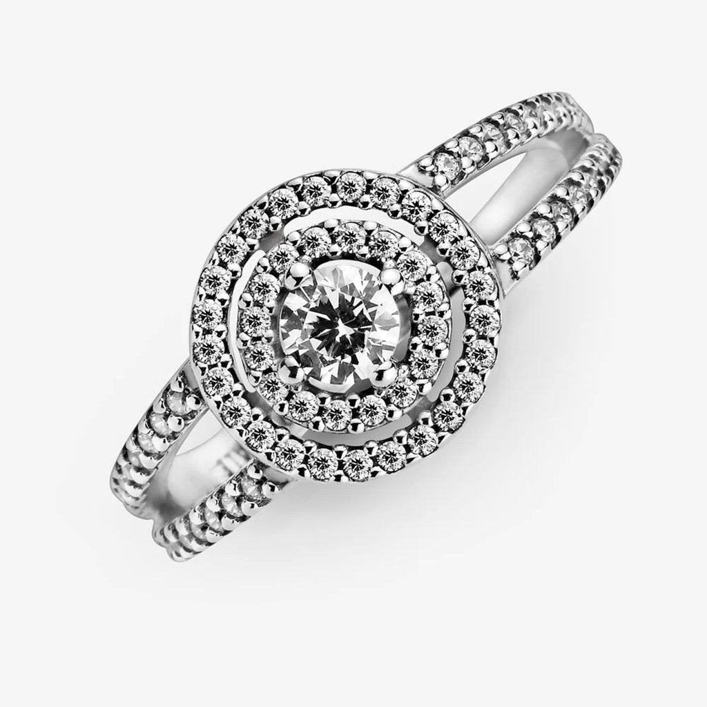 PANDORA  Sparkling Double Halo Ring