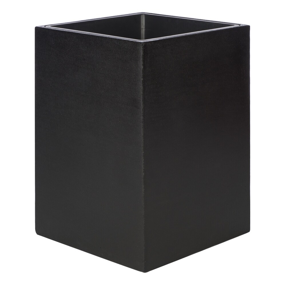 SAFAVIEH Outdoor Kendri Black Planter   16.9\