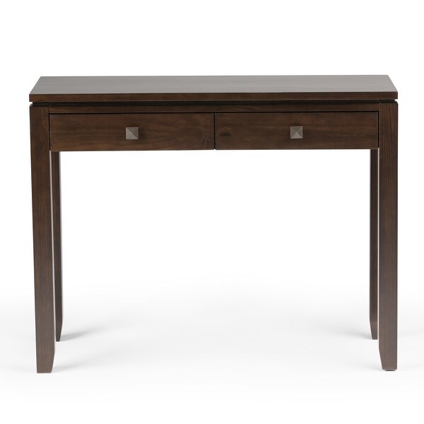 WYNDENHALL Essex SOLID WOOD 38 inch Wide Contemporary Console Sofa Table - 38 Inches wide