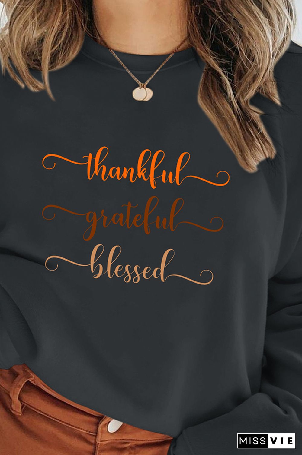 Thankful, Grateful, Blessed Sweatshirt Wholesale